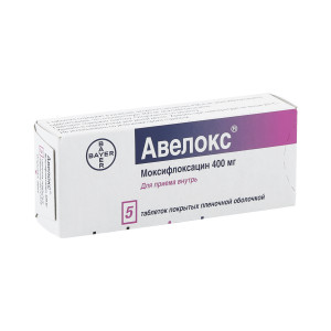 Авелокс, таблетки 400 мг, 5 шт