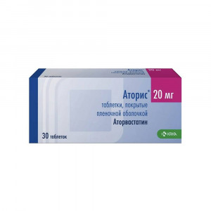 Аторис, таблетки 20 мг, 30 шт