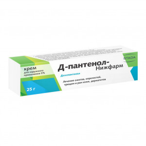 Д-Пантенол-Нижфарм, крем для наружного применения 5%, 25 гр