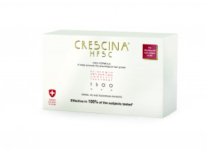 Crescina HFSC 100% Complete Treatment 1300 Ампулы для возобновления роста волос, 10 шт + Ампулы против выпадения волос для мужчин, 10 шт