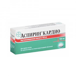 Аспирин кардио, таблетки 100 мг, 28 шт.