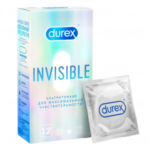 Durex Invisible Презервативы, 12 шт