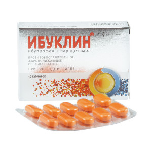 Ибуклин, таблетки 400 мг+325 мг, 10 шт
