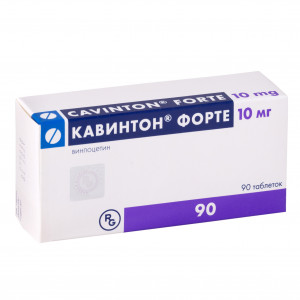 Кавинтон Форте, таблетки 10 мг, 90 шт