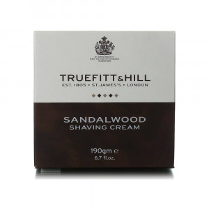 Truefitt&Hill Sandalwood shaving cream Крем для бритья в банке, 190 мл