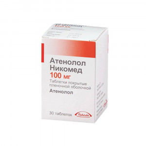 Атенолол Никомед, таблетки 100 мг, 30 шт