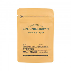 Zielinski & Rozen Кератиновая маска для волос Розовый перец, Элеми, Корица, Кожа, 30 мл
