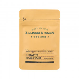 Zielinski & Rozen Кератиновая маска для волос Черный перец, Ветивер, Нероли, Амбра, 30 мл