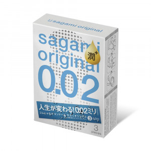 Sagami Презервативы Original 0.02 Extra Lub, 3 шт