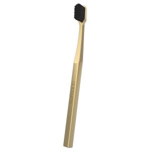 Aurezzi Зубная щетка с щетиной средней жесткости 24K Gold Black Adult Toothbrush Medium