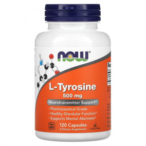 Now L-Tyrosine L-тирозин, 120 шт