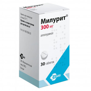 Милурит, таблетки 300 мг, 30 шт