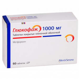 Глюкофаж Лонг, таблетки 1000 мг, 60 шт