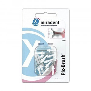 Miradent Pic-Brush® запасные ёршики, белые, 6 шт