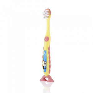 Brush-Baby Детская зубная щетка FlossBrush ( от 3 до 6 лет), желтая