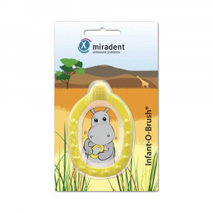 Miradent Infant-O-Brush® Зубная щётка в виде кольца для самых маленьких, желтый