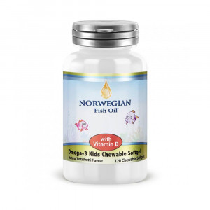 Norwegian Fish Oil Омега-3 Жевательные капсулы с витамином D