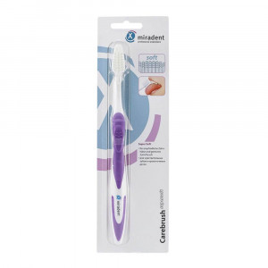 Miradent Carebrush® supersoft Зубная щётка с шелковистыми микрощетинками, пурпурная