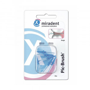 Miradent Pic-Brush® запасные ёршики, голубые, 6 шт