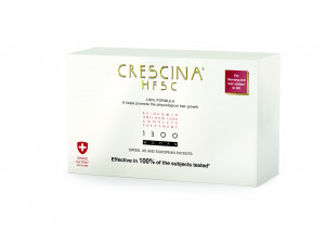 Crescina HFSC 100% CompleteTreatment 1300 Ампулы для возобновления роста волос, 10 шт + Ампулы против выпадения волос  для женщин, 10 шт