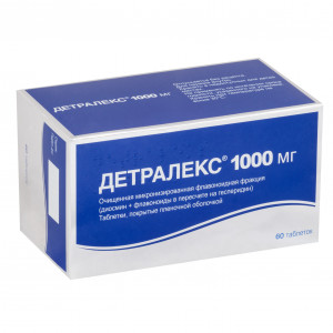 Детралекс, таблетки 1000 мг, 60 шт