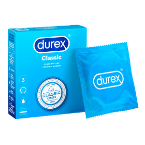 Durex Classic Презервативы, 3 шт
