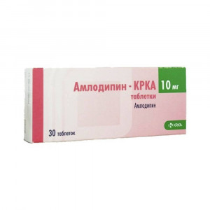 Амлодипин-КРКА, таблетки 5 мг, 30 шт