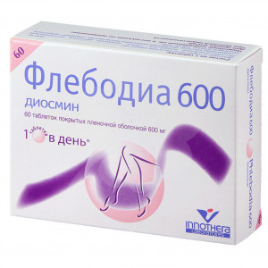 Флебодиа 600, таблетки 600 мг, 60 шт