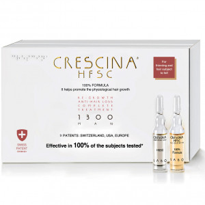 Crescina Transdermic 1300 Ампулы для возобновления роста волос и против выпадения волос для мужчин, 20+20 шт