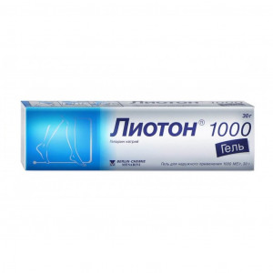 Лиотон 1000, гель для наружного применения, 30 гр