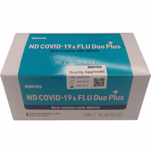 Комбинированный экспресс-тест ND COVID-19 & FLU Duo Plus, 25 шт