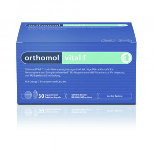 Orthomol Vital F Заряд энергии и сил, прочь стресс и апатия, таблетки + капсулы, 30 дней