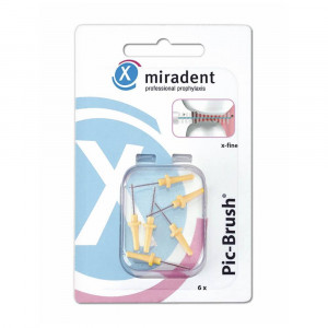 Miradent Pic-Brush® запасные ёршики, желтые, 6 шт