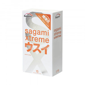 Sagami Презервативы Xtreme Superthin, 15 шт