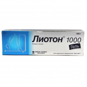 Лиотон 1000, гель для наружного применения, 100 гр